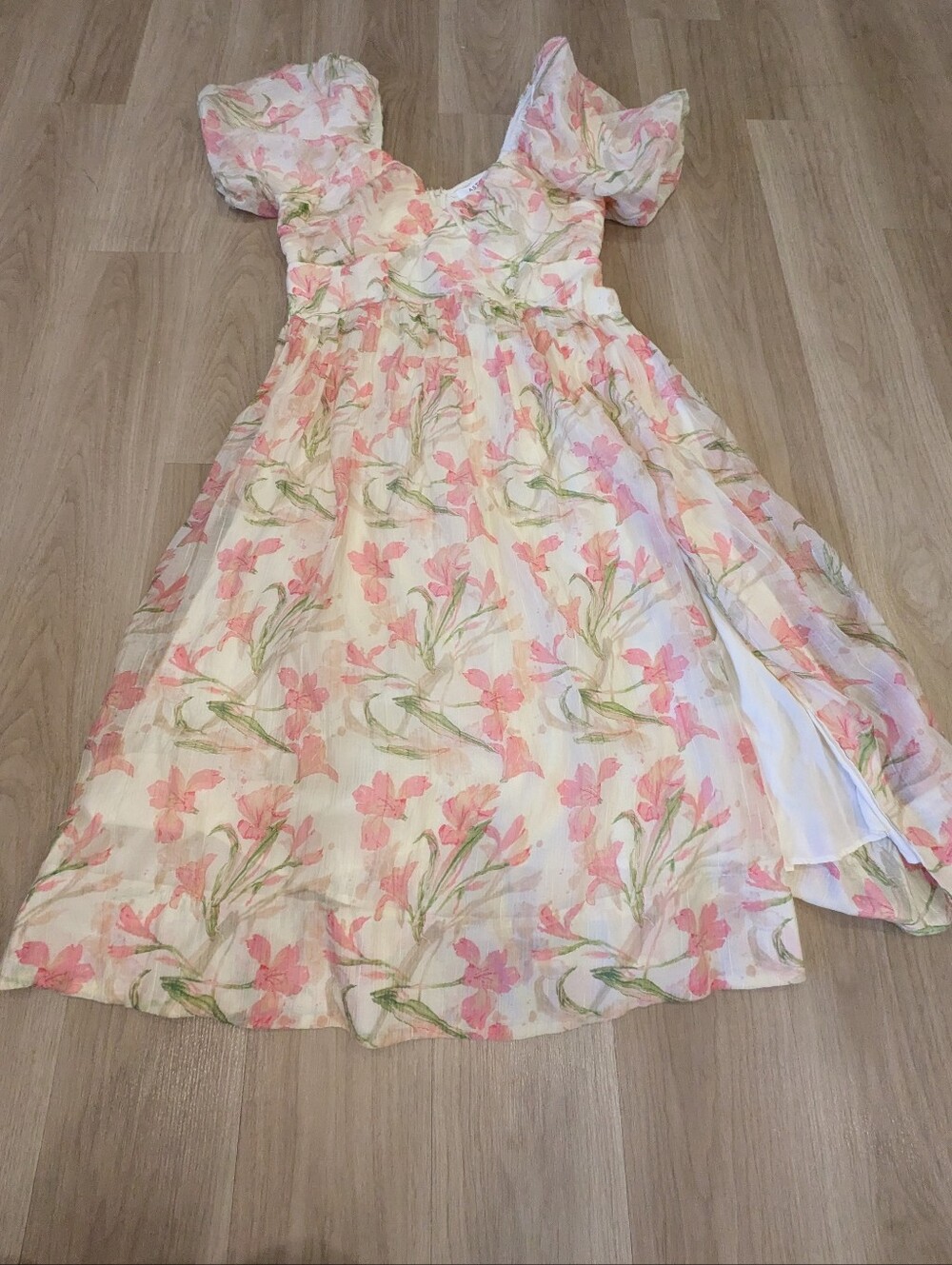 Astr The Label Floral Puff Dress  Size 1x